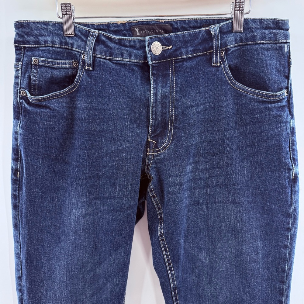 American Tall Men’s Carman Tapered Everyday Medium Wash Jeans Long Length 34 - Picture 5 of 15